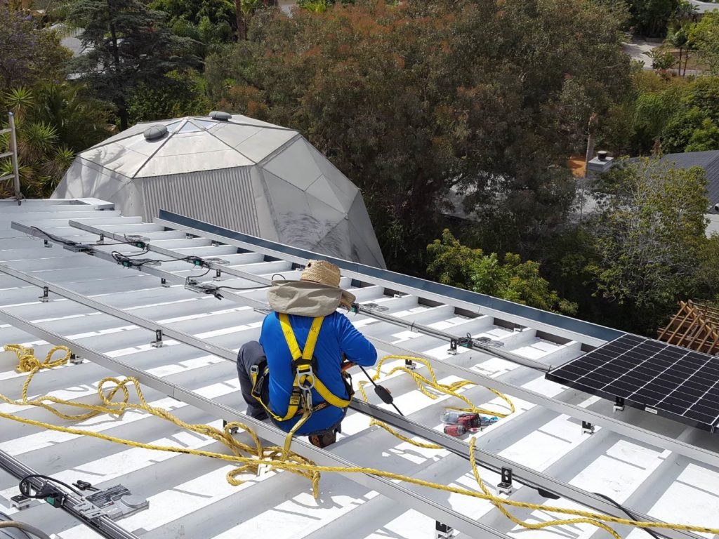 S5 Clamps junta alzada metal roof solar PV