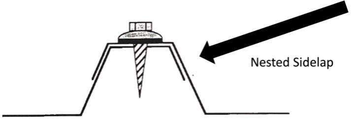 nested-side-lap-exposed-fasteend-metal-roofing